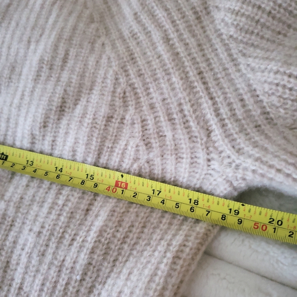 Cashmere Turtleneck Ribbed Sweater XL - Picture 8 of 8